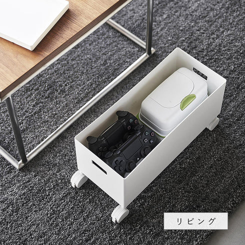 蓋付き収納ボックスワゴン タワー S.|s5