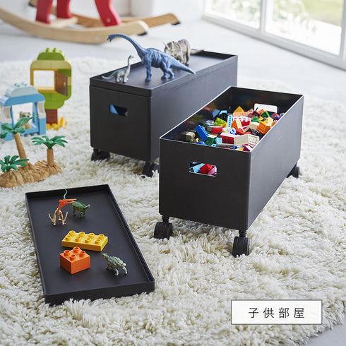 蓋付き収納ボックスワゴン タワー S.|s7