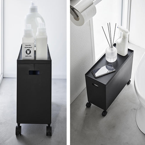 蓋付き収納ボックスワゴン タワー L.|s18