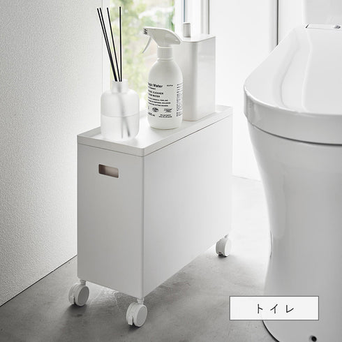 蓋付き収納ボックスワゴン タワー L.|s6