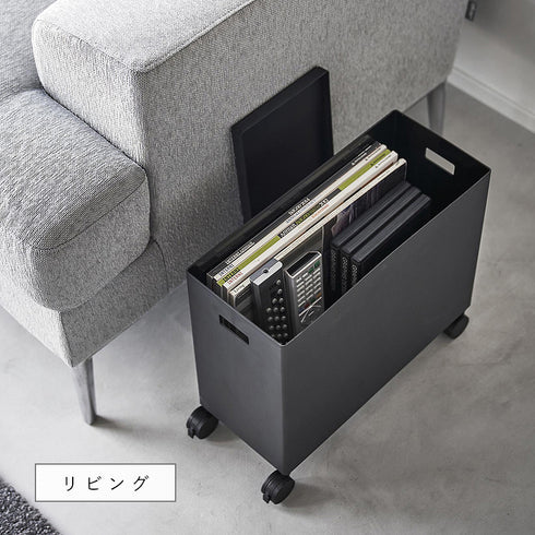 蓋付き収納ボックスワゴン タワー L.|s5