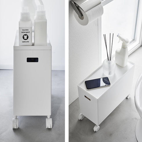 蓋付き収納ボックスワゴン タワー L.|s15