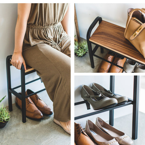 立ちやすいベンチシューズラック タワー.|s10