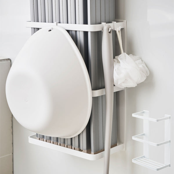 MIST マグネットバスルーム折り畳み風呂蓋ホルダー ミスト ホワイト.|m2