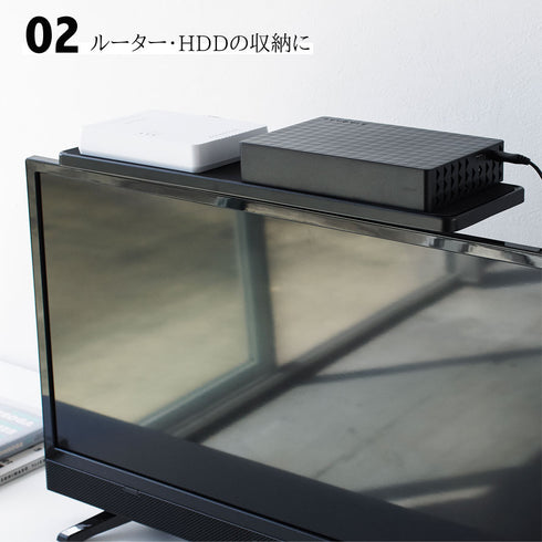 smart テレビ上ラック スマート ワイド40 ブラック.|s3