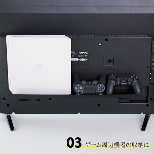 smart テレビ裏ラック スマート ワイド60 ブラック.|s4