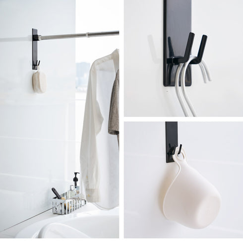 マグネットバスルーム物干し竿ホルダー2個組 タワー.|s10