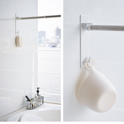 マグネットバスルーム物干し竿ホルダー2個組 タワー.|s8