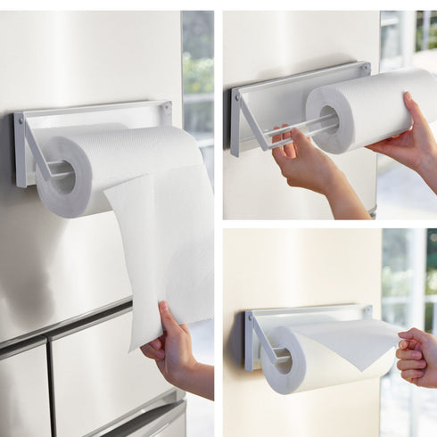 片手でカットマグネットキッチンペーパーホルダー タワー.|s8