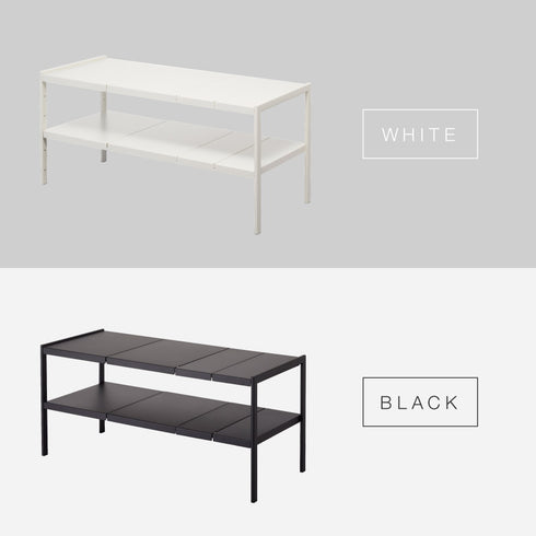 tower タワー 伸縮シンク下ラック 2段 D30.|s13