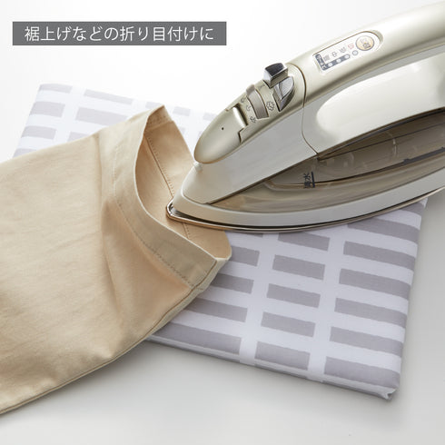 北欧風 暮らしの定番 平型ちょい掛けアイロン台 チェックグレー.|s4