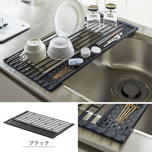 tower 折り畳み水切り タワー シリコーントレー付き S.|s8