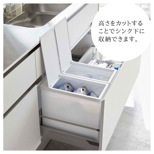 スリム蓋付きゴミ箱 タワー 2個組.|s4