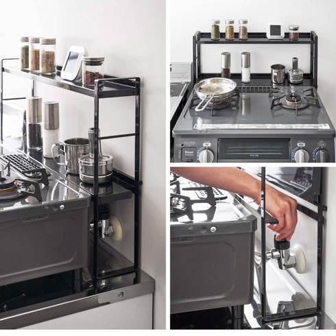 コンロ奥隙間ラック 2段 タワー.|s11