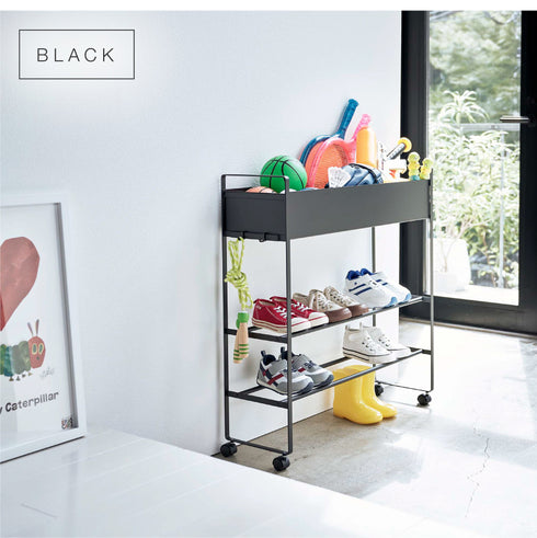 キャスター付き玄関収納ラック.|s10