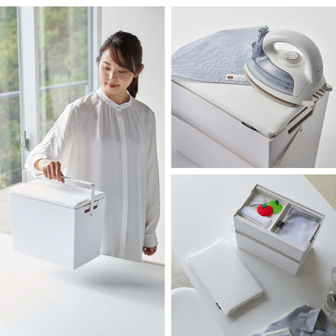 アイロン掛けできる蓋付きアイロン収納ケース.|s7