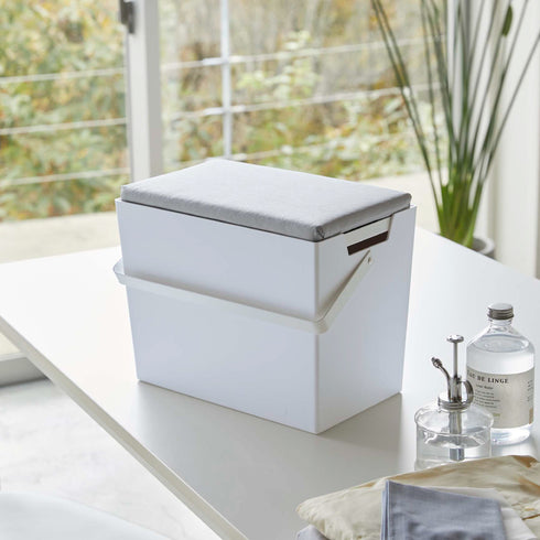 アイロン掛けできる蓋付きアイロン収納ケース アルミ.|s8