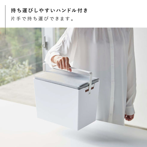 アイロン掛けできる蓋付きアイロン収納ケース アルミ.|s7