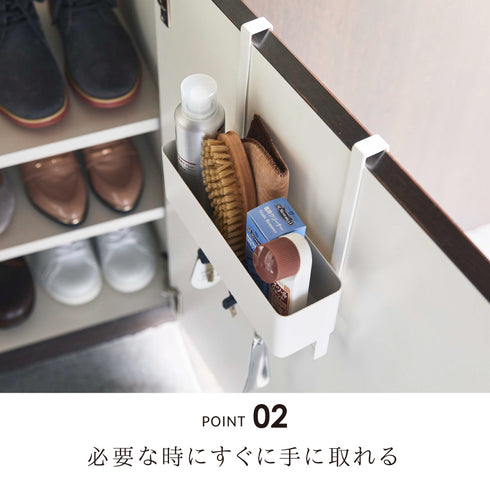 フック付き引っ掛け下駄箱扉収納ラック スマート.|s3