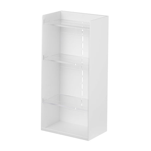 コスメ収納ケース タワー 4段 ホワイト