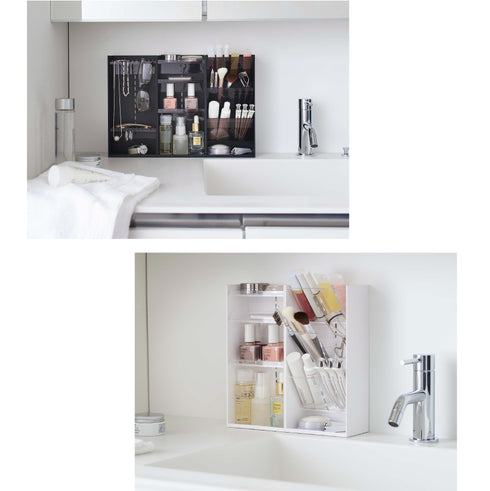 コスメ収納ケース タワー 4段 ホワイト.|s8