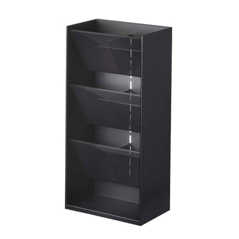 コスメ立体収納ケース タワー 4段 ホワイト