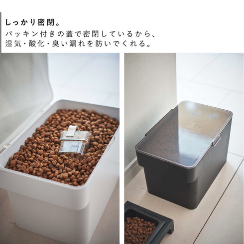 密閉ペットフードストッカー タワー 3.5kg 計量カップ付.|s3