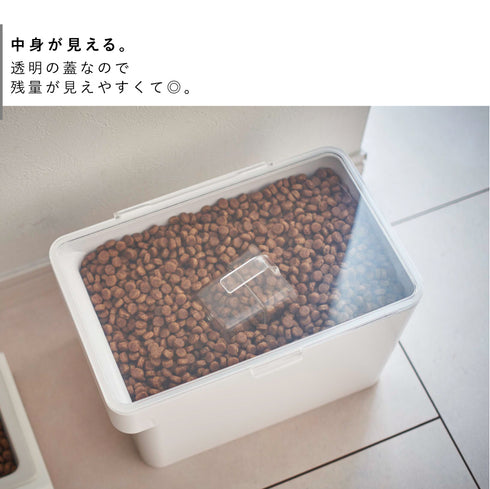 密閉ペットフードストッカー タワー 3.5kg 計量カップ付.|s4