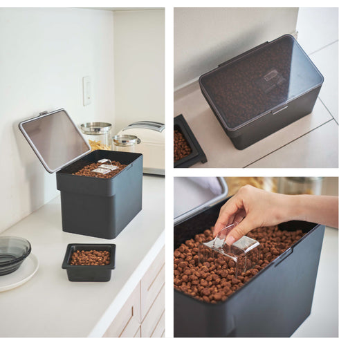 密閉ペットフードストッカー タワー 3.5kg 計量カップ付.|s10