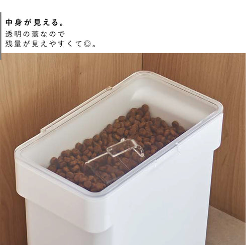 密閉袋ごとペットフードストッカー ヌークス 3kg 計量カップ付.|s4
