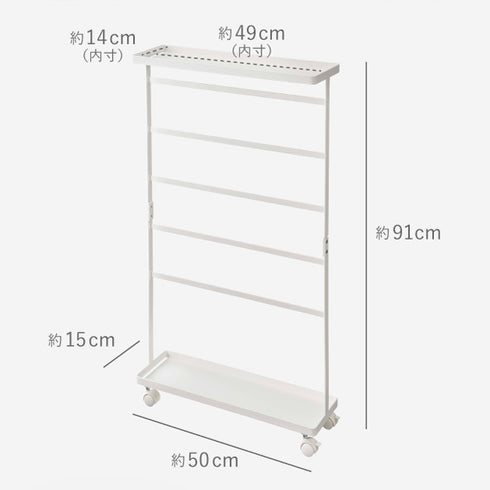 洗濯用品収納ワゴン タワー.|s12