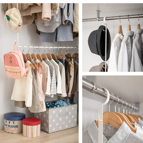 伸縮収納力アップ2段ハンガー スマート.|s8