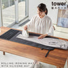 卓上脚付き 舟型アイロン台 タワーシリコーンアイロン置付くるくるアイロンマット タワー.|s1