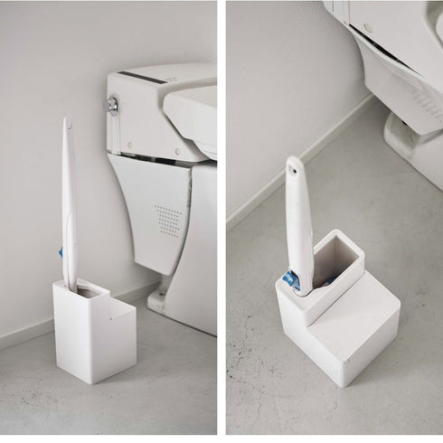 替えブラシ収納付き流せるトイレブラシスタンド タワー.|s9