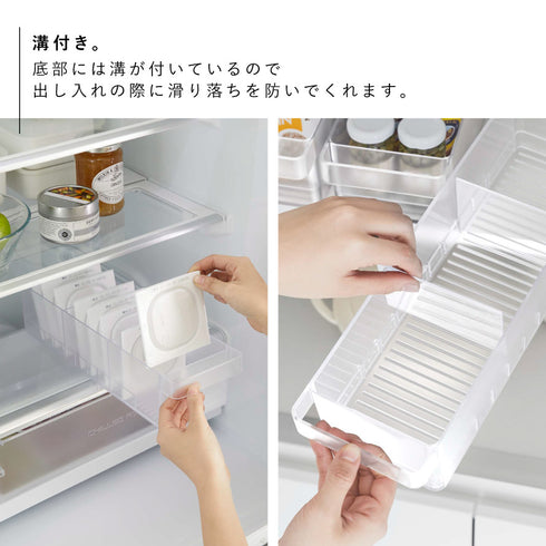 冷蔵庫中収納ケース タワー 仕切り付.|s5