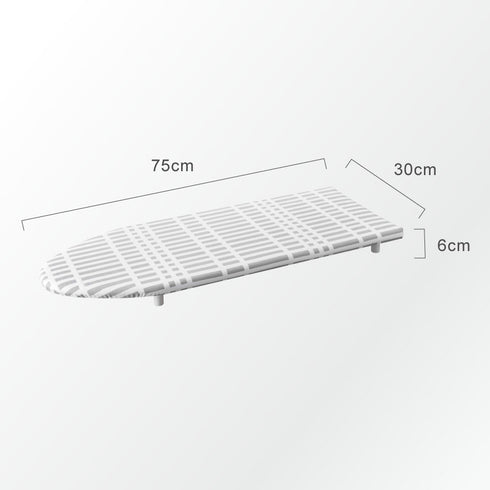 欧風 暮らしの定番 卓上脚付き 舟型アイロン台 チェックグレー.|s8
