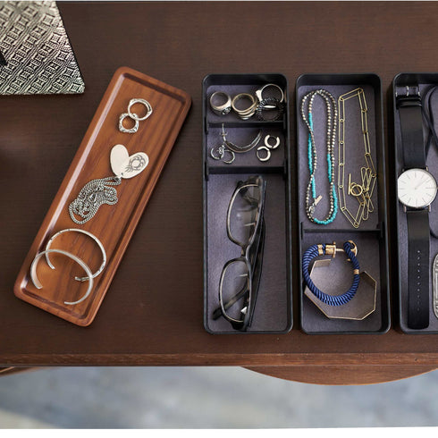 トレー付きスリムアクセサリーケース 3段 リン.|s12