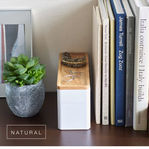 トレー付きスリムアクセサリー&時計ケース リン.|s8