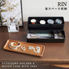 トレー付きスリムアクセサリー&時計ケース リン.|s1