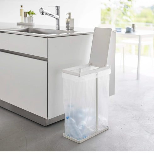 スリム蓋付き分別ゴミ袋ホルダー タワー 45L.|s9