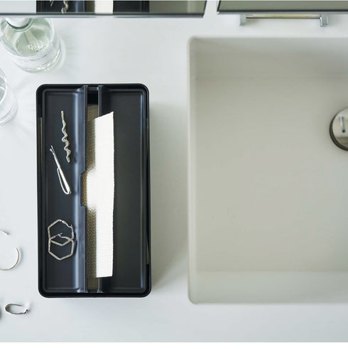 トレー蓋付きペーパータオルケース タワー.|s10