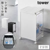 蓋付き目隠し分別ダストワゴン タワー 2分別.|m2