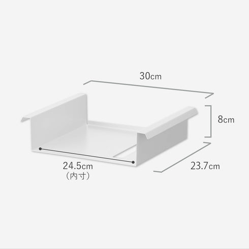 テーブル下つっぱり棒用収納ラック タワー.|s13