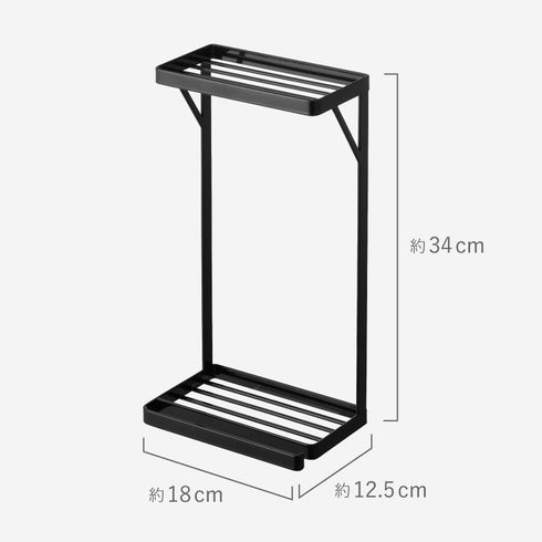 タオル掛け上ラック タワー 2段.|s14