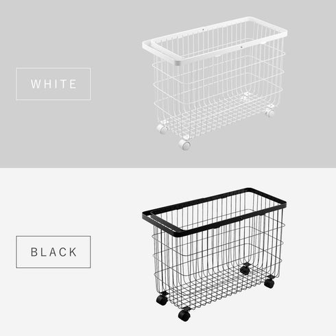 ランドリ―バスケット タワー キャスター付き ワイド&ロー.|s16