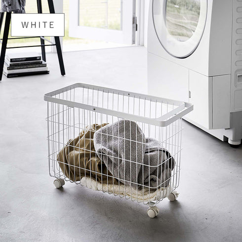 ランドリ―バスケット タワー キャスター付き ワイド&ロー.|s9