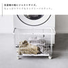 ランドリ―バスケット タワー キャスター付き ワイド&ロー.|s3