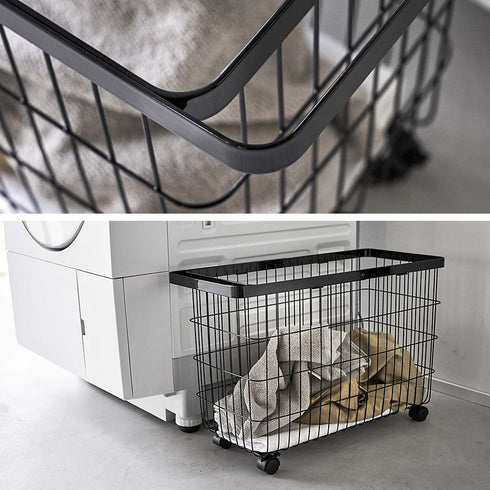 ランドリ―バスケット タワー キャスター付き ワイド&ロー.|s13