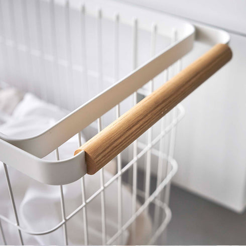 ランドリーバスケット キャスター付き ワイド&ロー トスカ.|s7