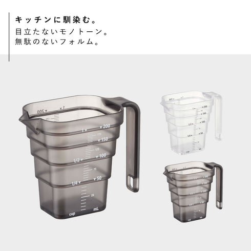 マグネット段々計量カップ タワー 200ml.|s2